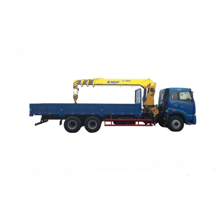 FAW Cargo Truck with Mounted Crane